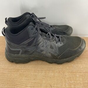 Asics Gel Venture 8 Mens 10.5 Black Mid Top Running Shoes Sneakers 1011A993